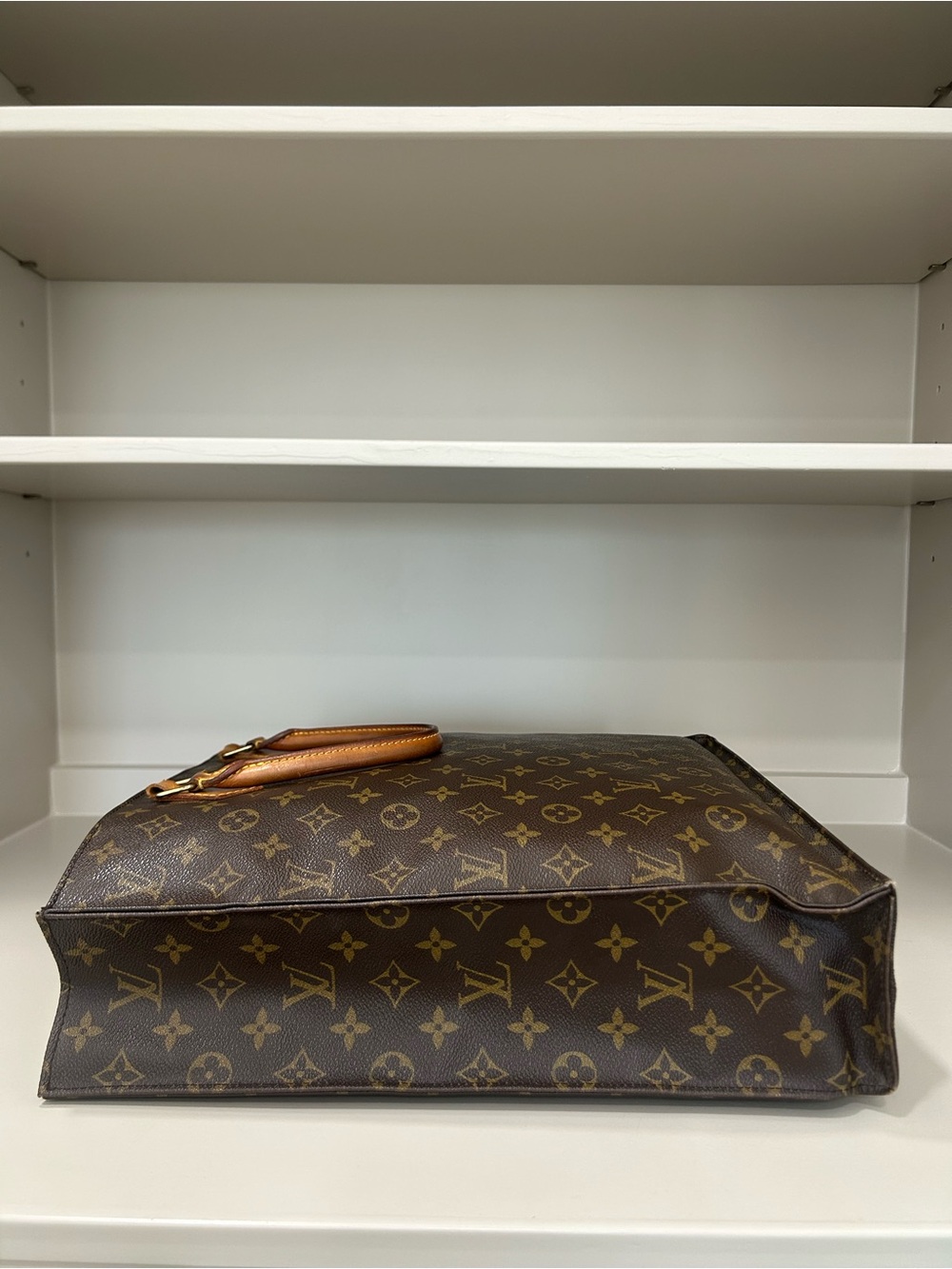 Authentic Vintage Louis Vuitton Monogram Sac Plat GM Tote Bag Handbag - Picture 8 of 17